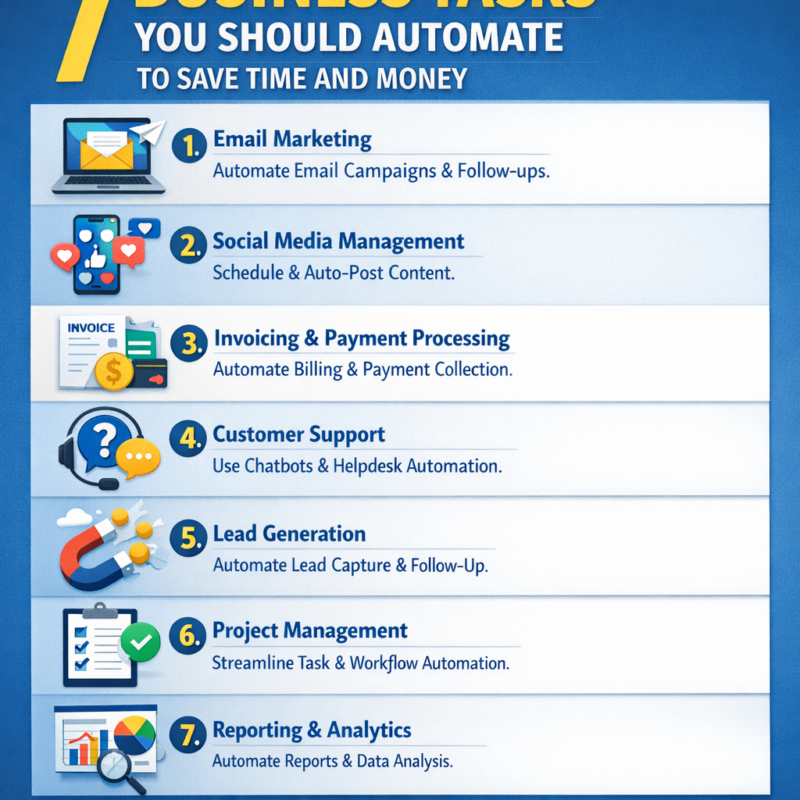 7 Business Tasks You Should Automate to Save Time and Money